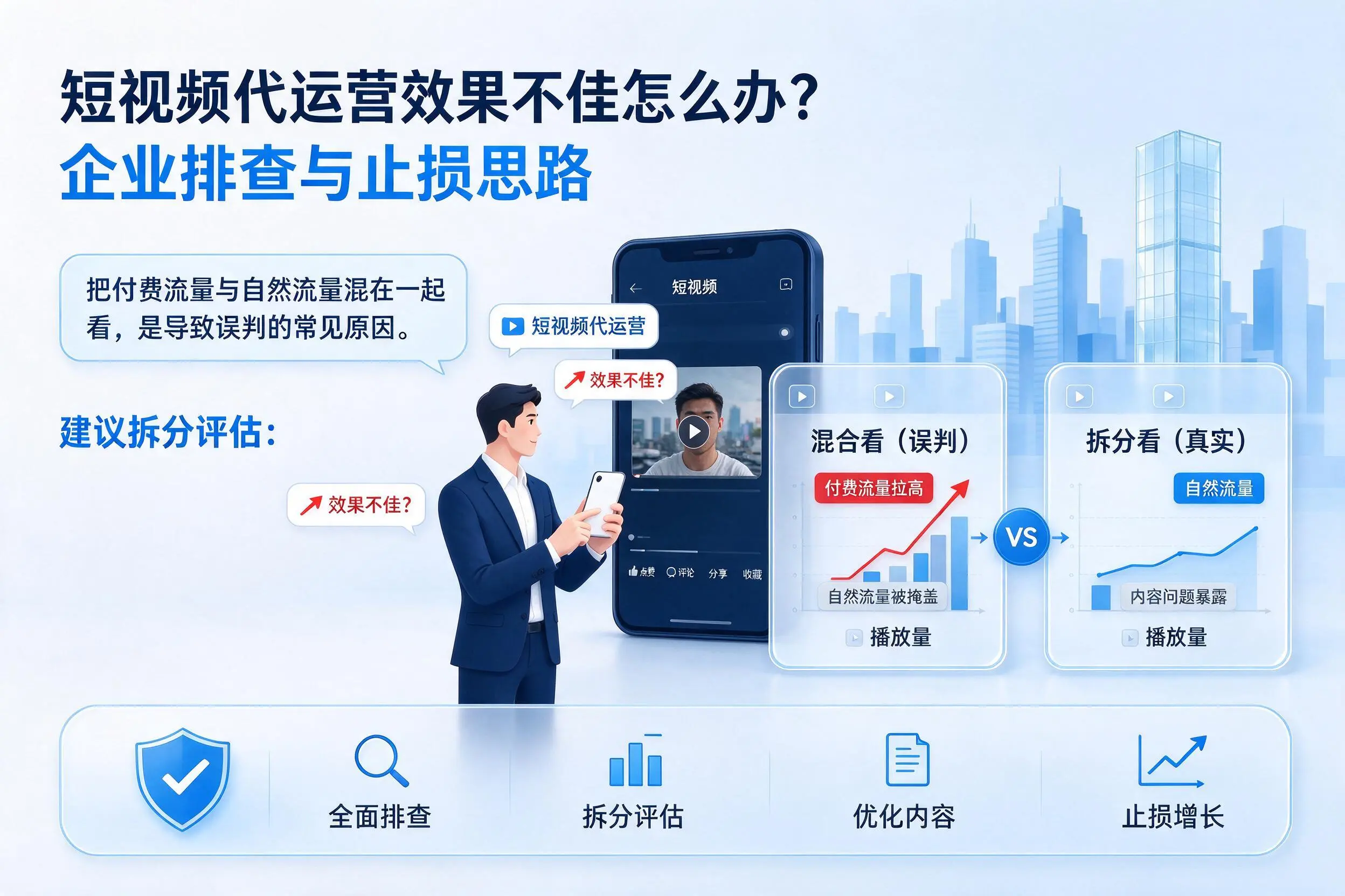短视频代运营效果不佳怎么办?舟山企业排查与止损思路