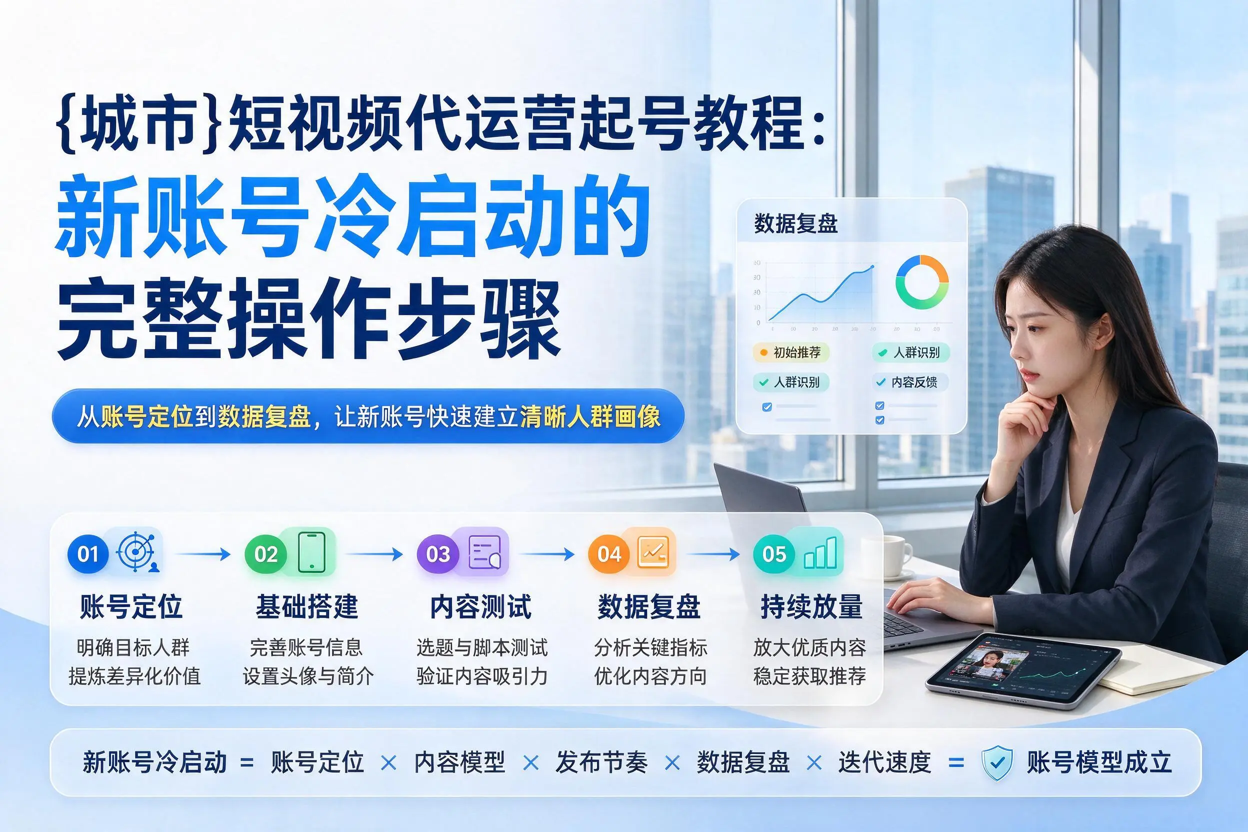 舟山短视频代运营起号教程:新账号冷启动的完整操作步骤