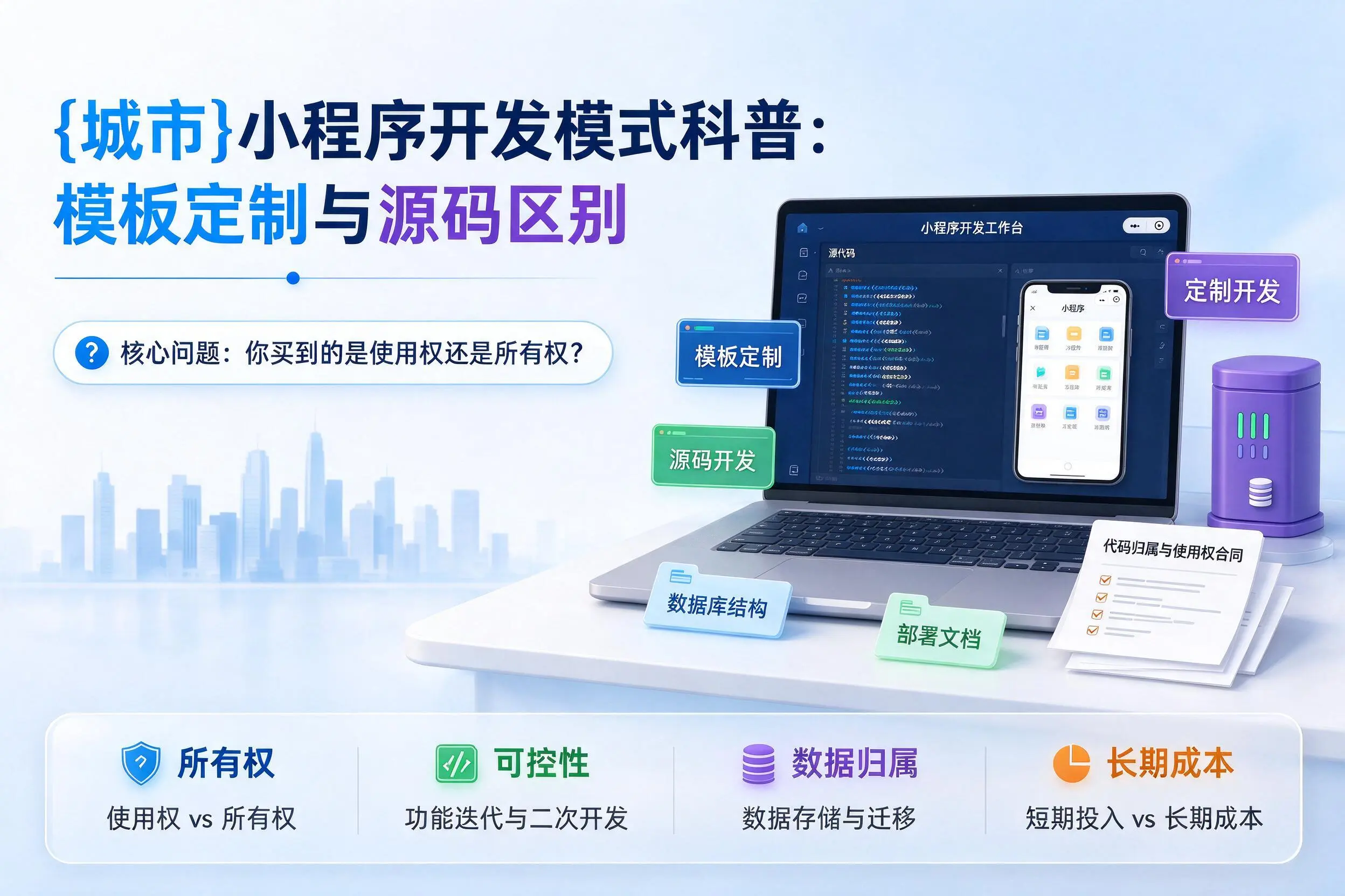 舟山小程序开发模式科普:模板定制与源码区别