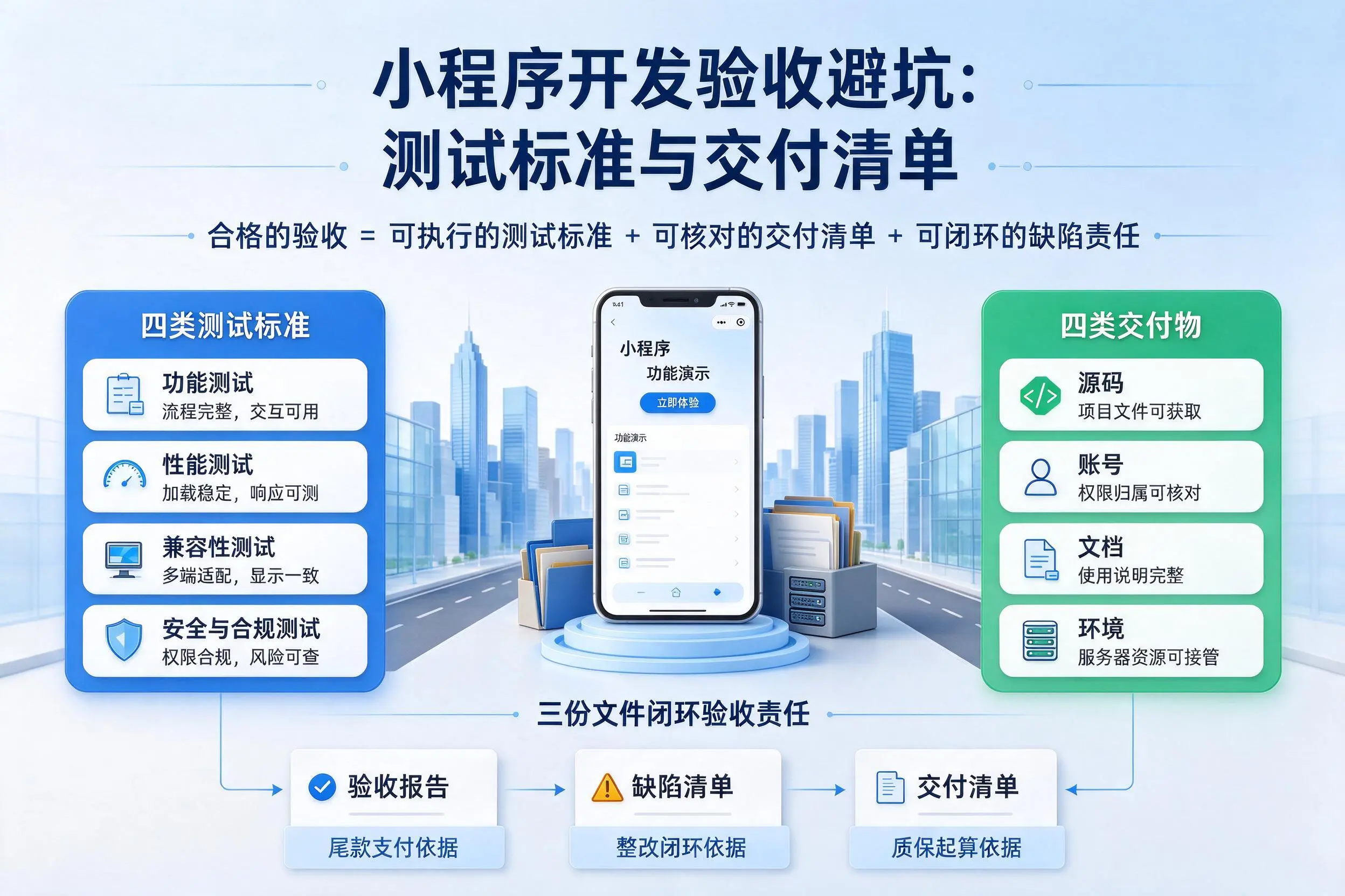 舟山小程序开发验收避坑：测试标准与交付清单