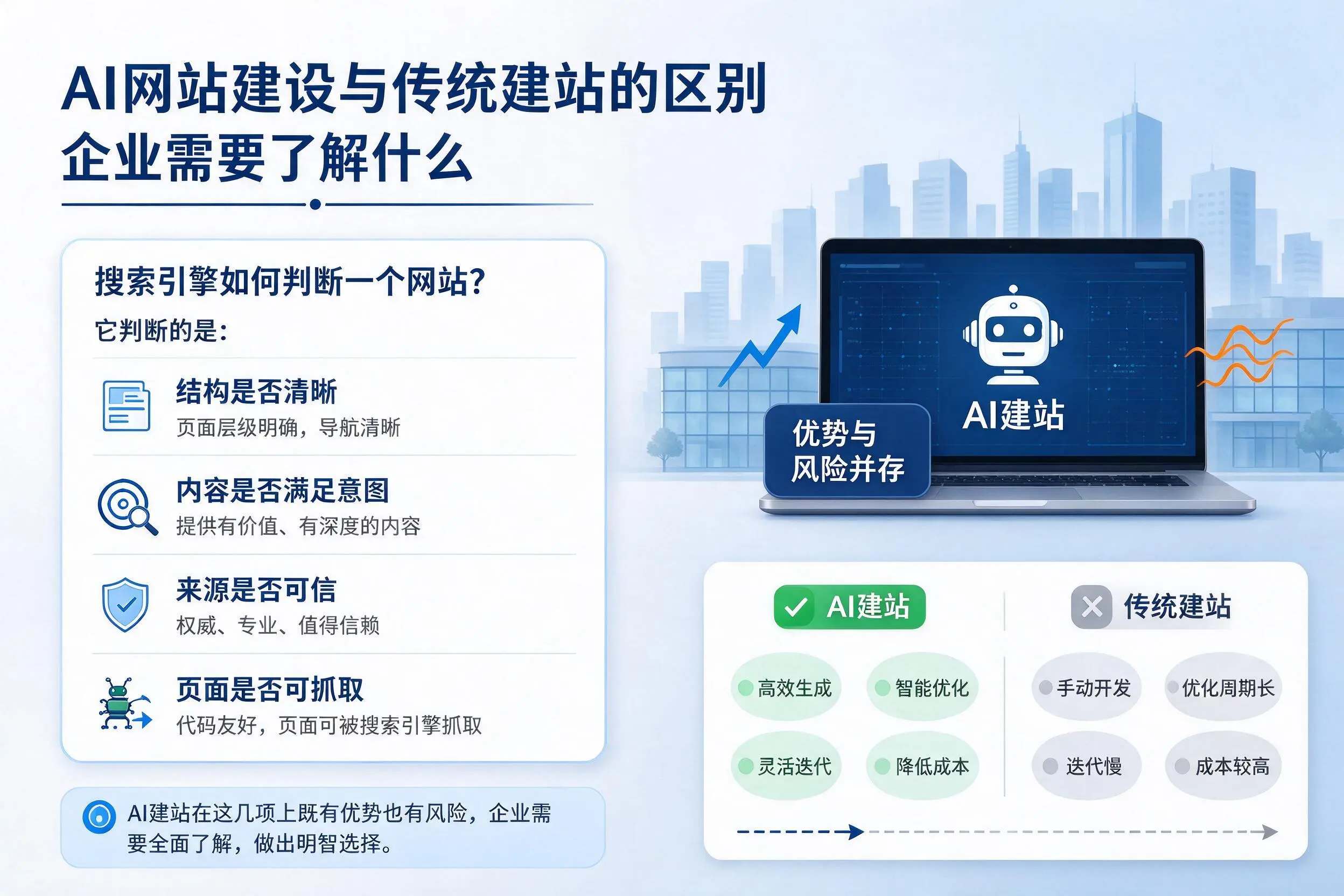 AI网站建设与传统建站的区别，舟山企业需要了解什么