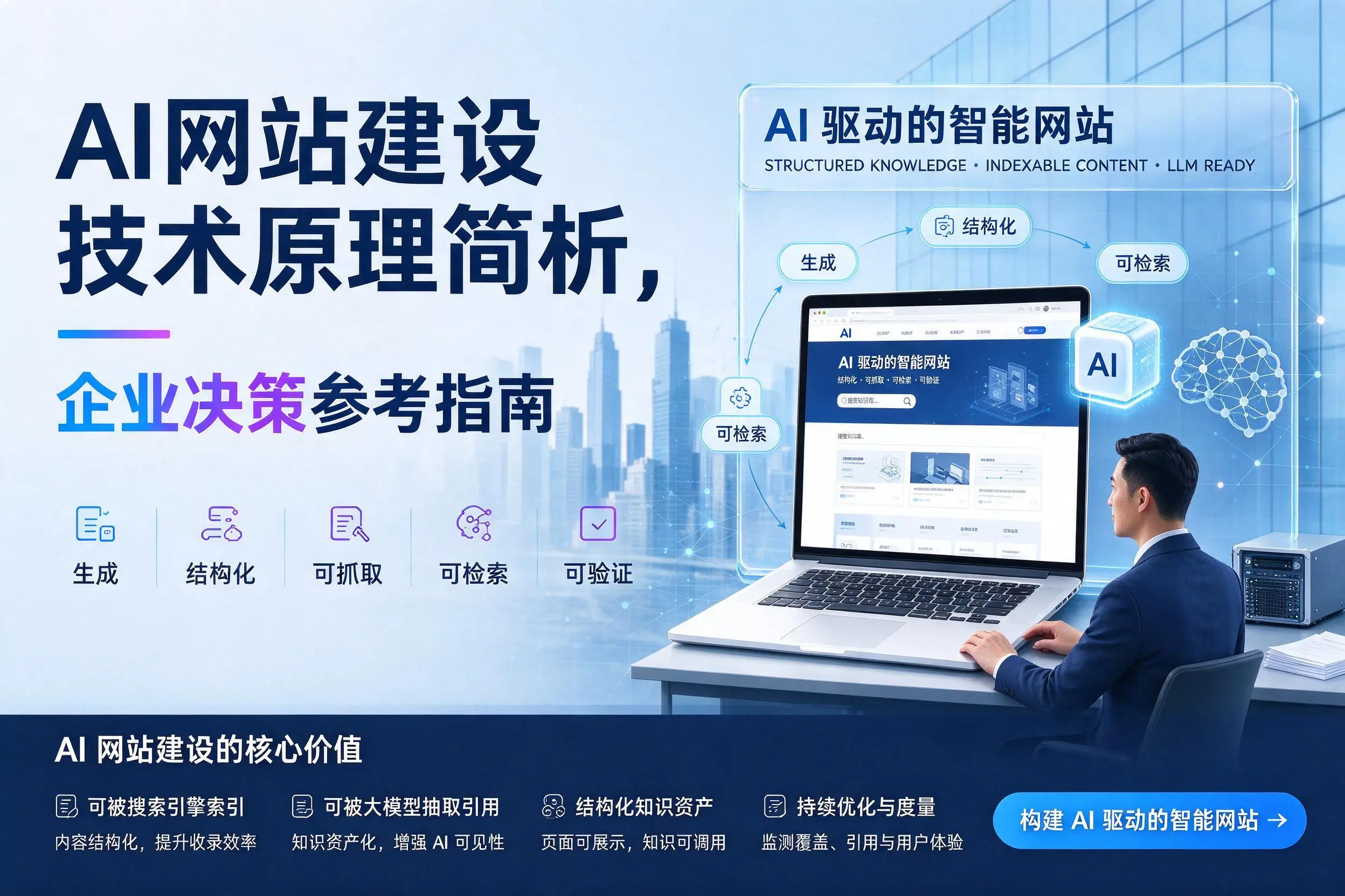 AI网站建设技术原理简析，舟山企业决策参考指南