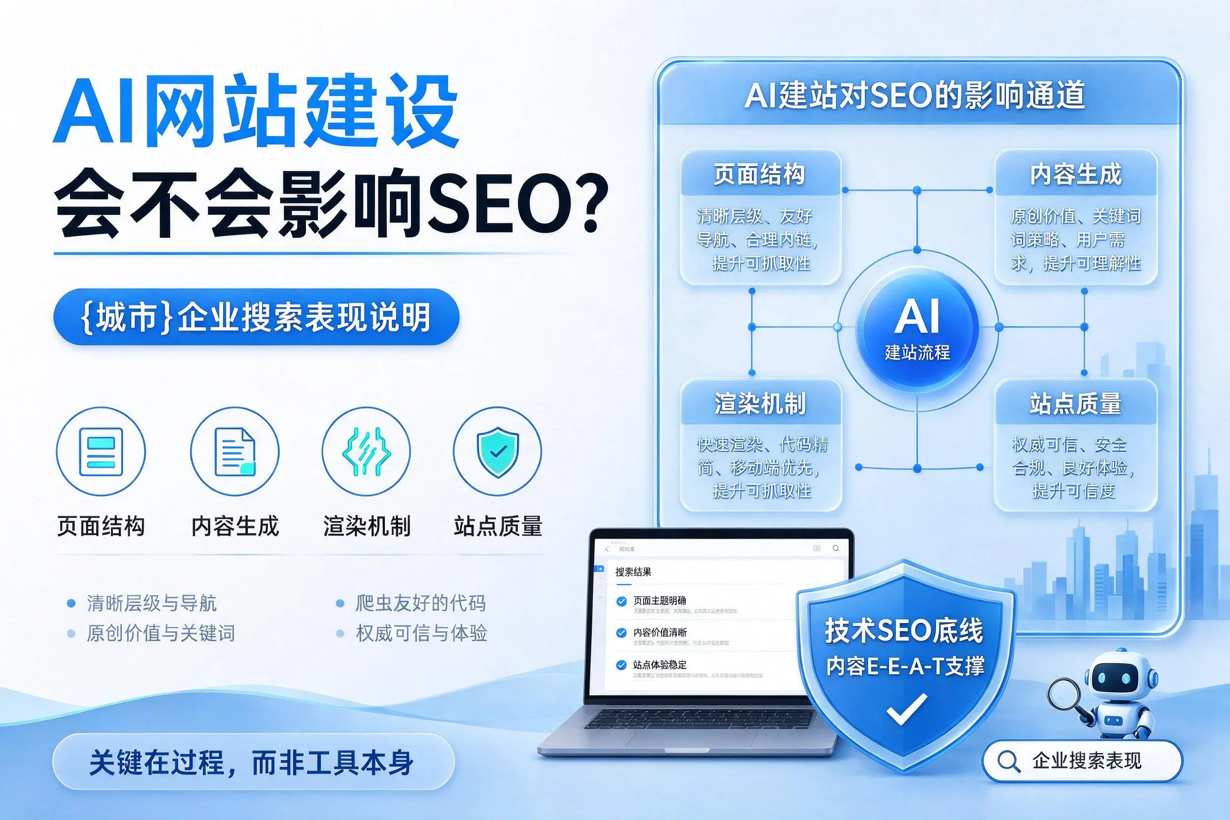 AI网站建设会不会影响SEO?舟山企业搜索表现说明
