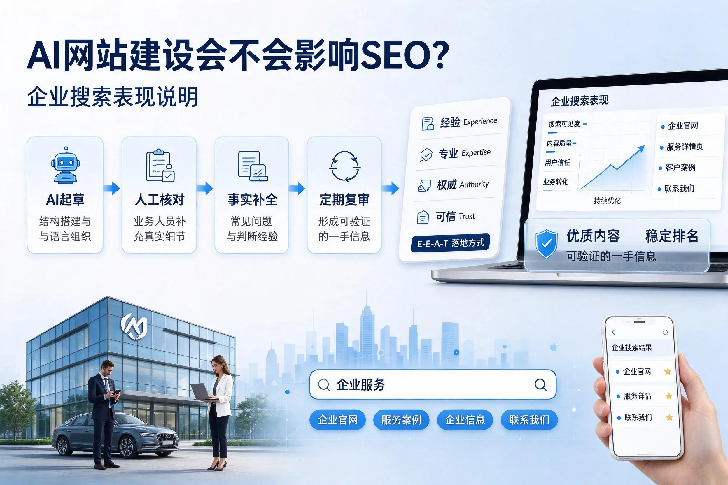 AI网站建设会不会影响SEO?舟山企业搜索表现说明