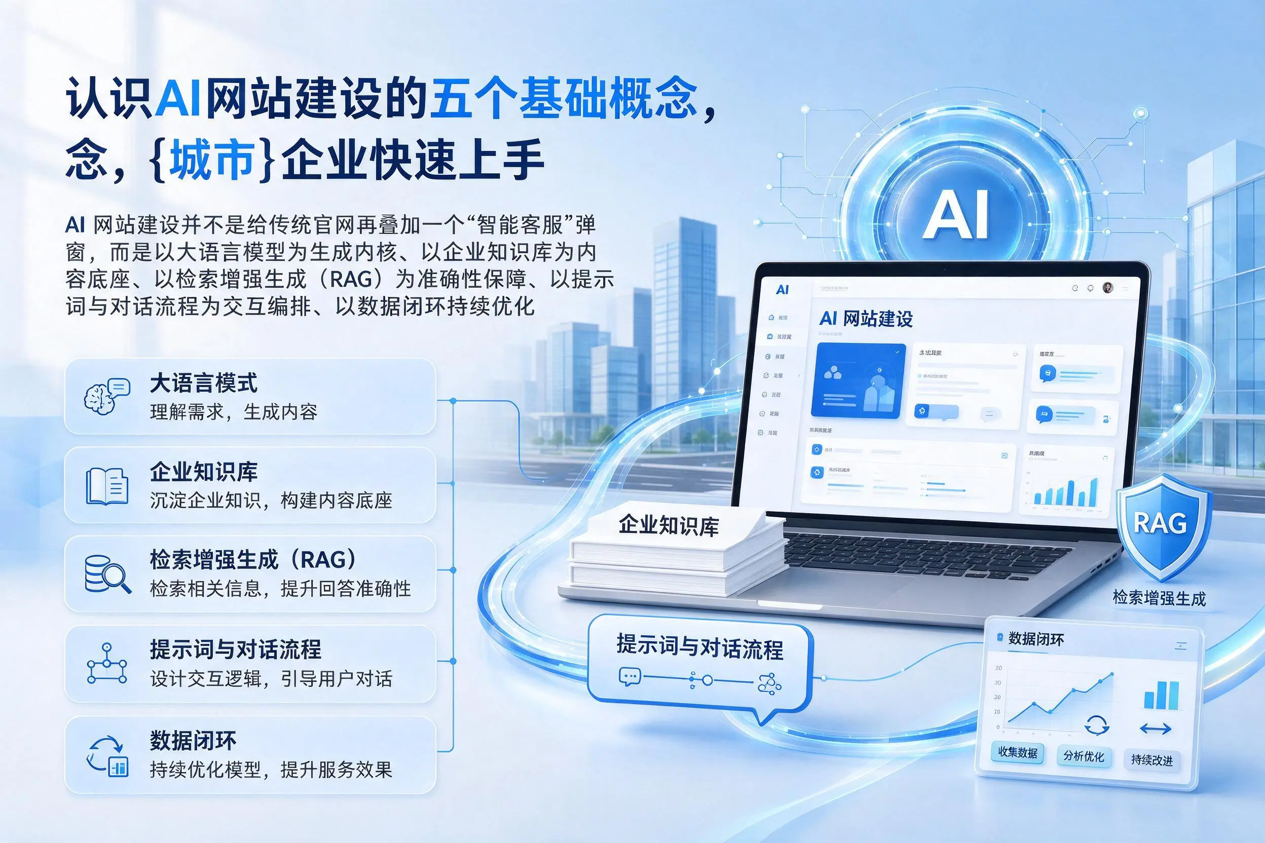 认识AI网站建设的五个基础概念，舟山企业快速上手