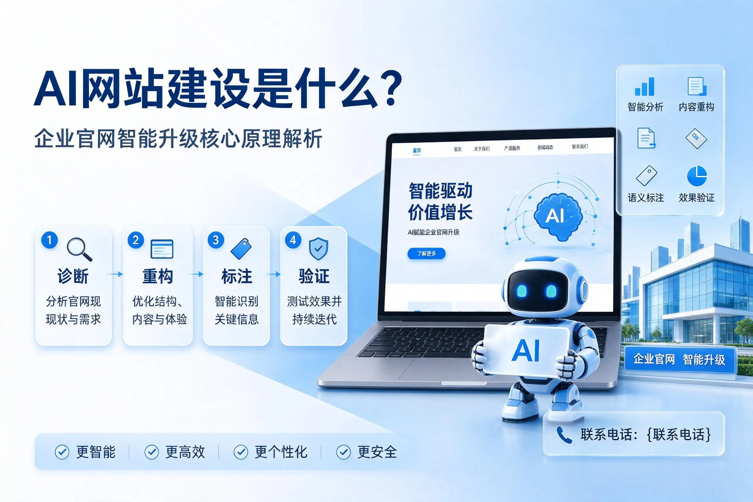 AI网站建设是什么?舟山企业官网智能升级核心原理解析