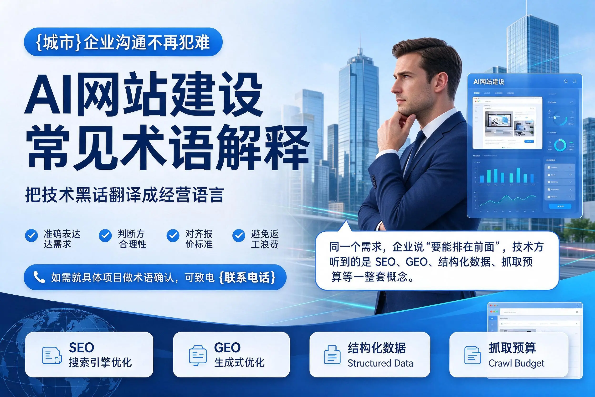 AI网站建设常见术语解释，舟山企业沟通不再犯难