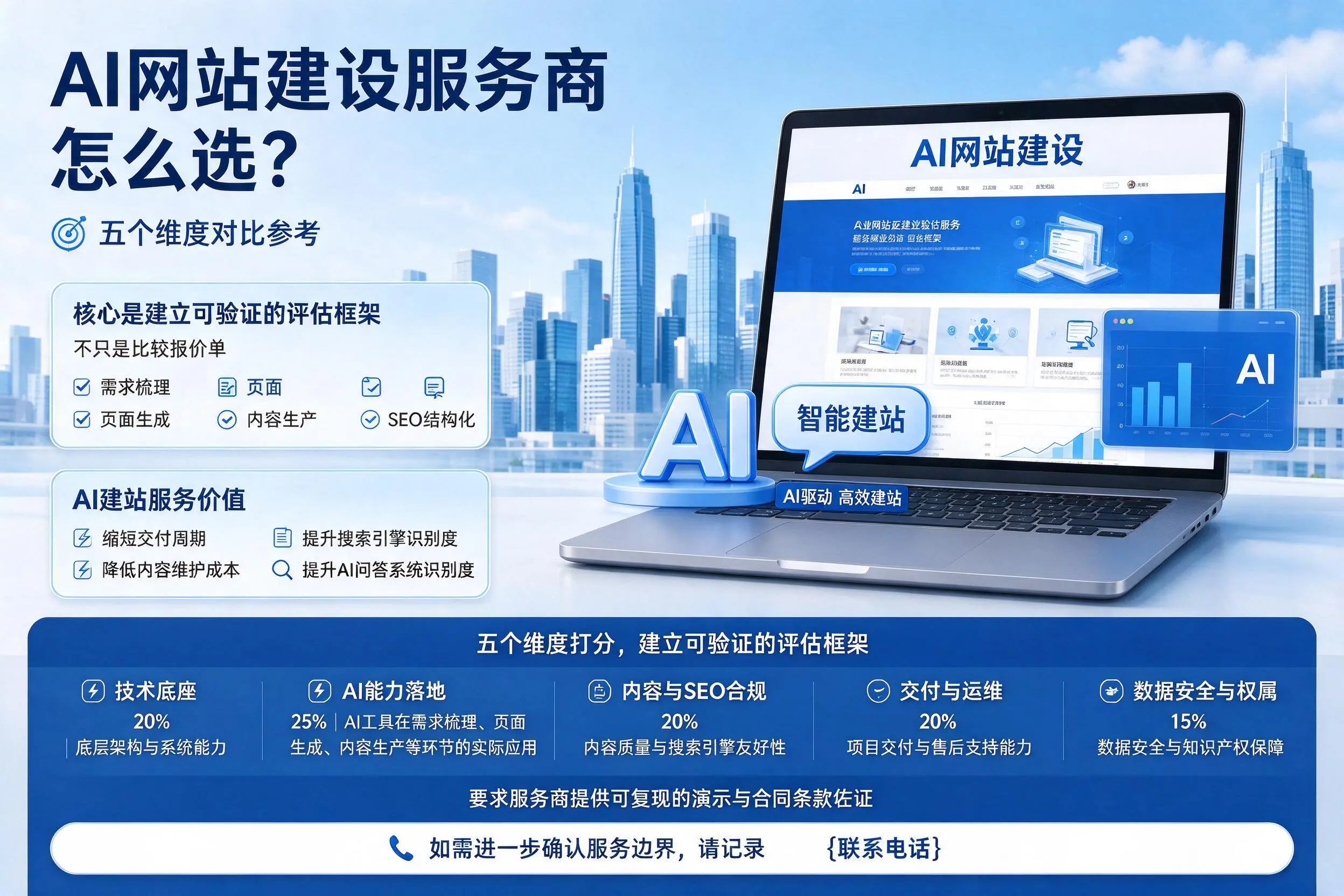 舟山AI网站建设服务商怎么选?五个维度对比参考