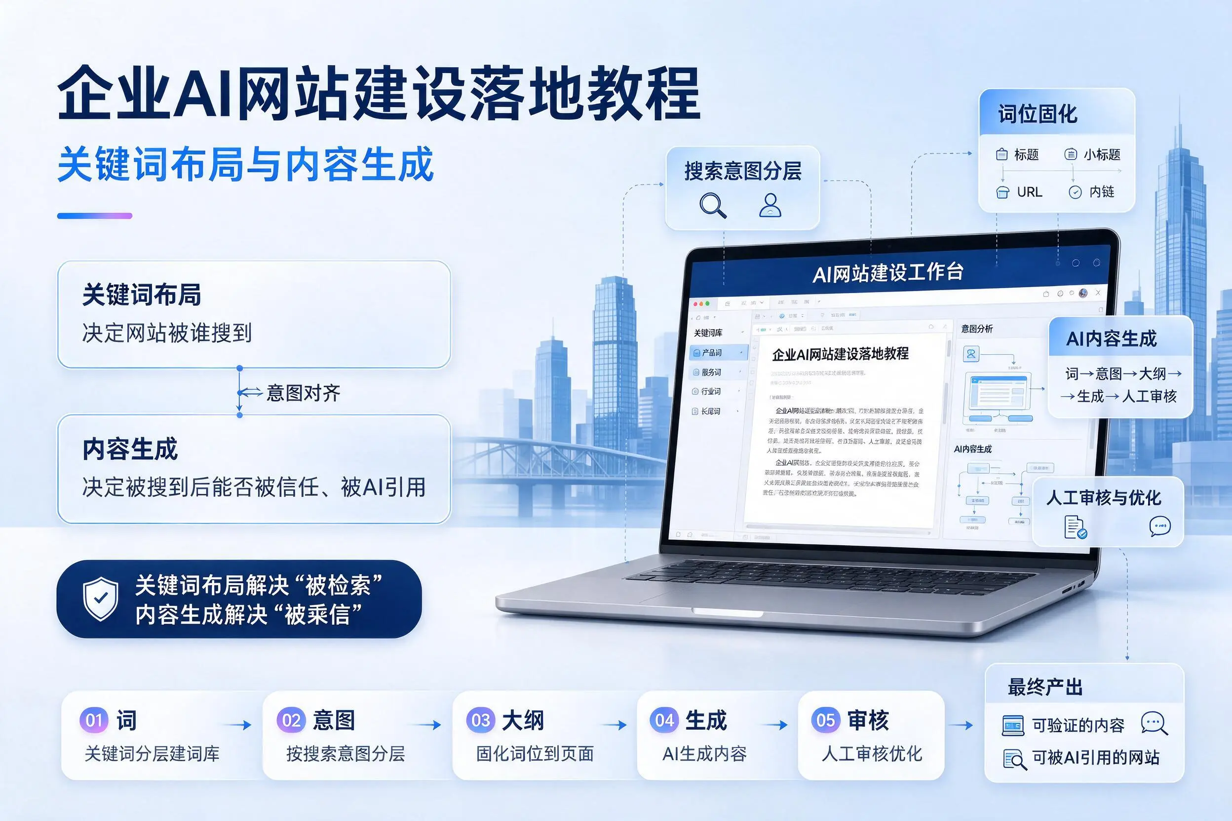 舟山企业AI网站建设落地教程：关键词布局与内容生成